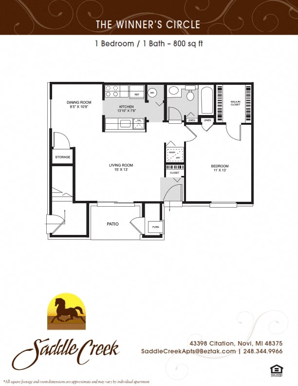 Winners Circle floor plan